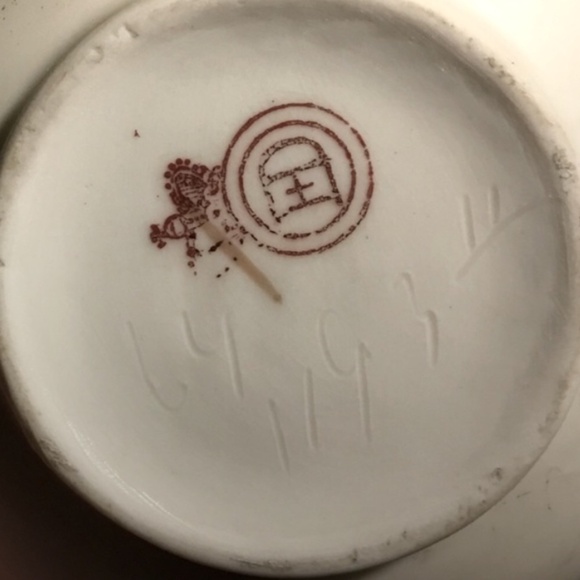 Antique Austrian Porcelain Vase with Handle~Hand Painted Flowers-Signed - Picture 8 of 12